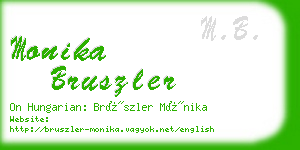 monika bruszler business card